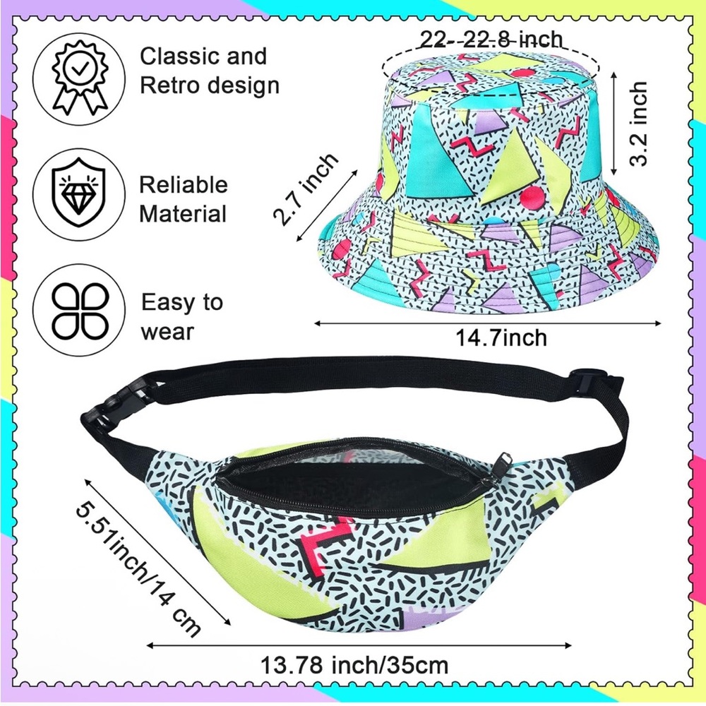 Colorful 90s Accessory Set - Picture 9 of 13